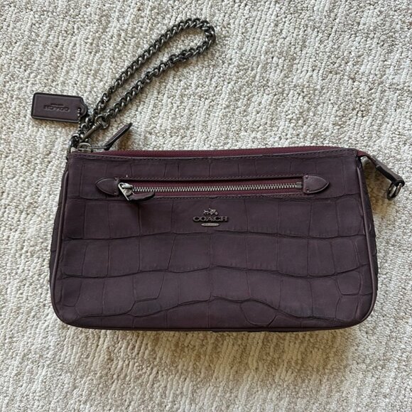 Coach Plum Wristlet - Picture 1 of 3
